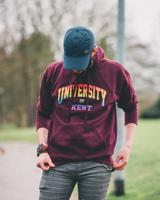 Organic PRIDE Hoodie - Burgundy