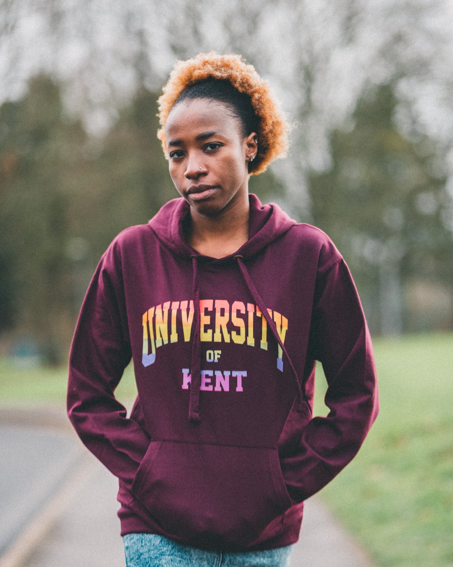Organic PRIDE Hoodie - Burgundy